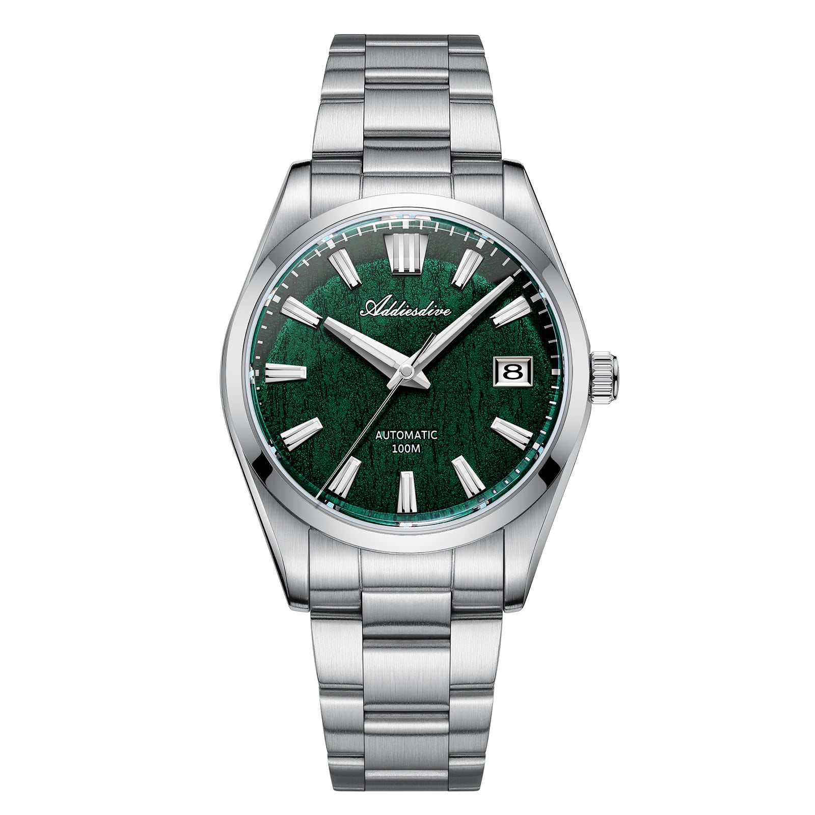 ADDIESDIVE Men's Automatic Watch with Green Gradient Dial