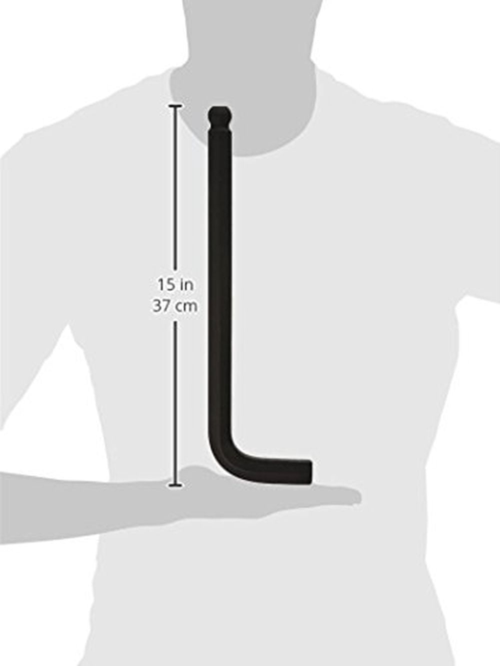 Bondhus 10991 22mm Ball End Tip Hex Key L Wrench ProGuard Finish&Long Arm,330mm
