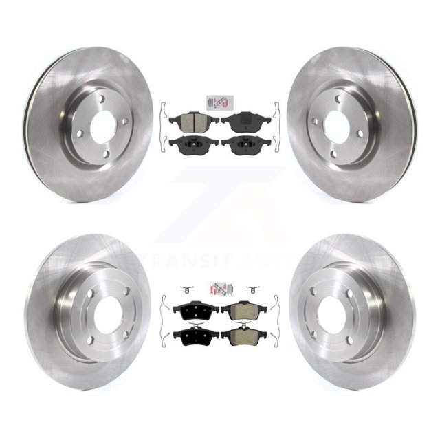 Transit Auto Front Rear Semi-Metallic Pads and Disc Brake Rotors Kit for Car 2018-2021 Ford EcoSport FWD K8A-106274
