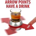 Party Drinking Game Includes Shot Glass, Spin The Shot Arrow Turntable