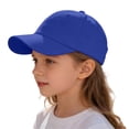 thumbnail image 3 of Ticikt Toddler Boys Baby Girls Baseball Hats Kids Boy Caps Toddler Sun Hats for Summer Adjustable Size,Color:Dark Blue, 3 of 4