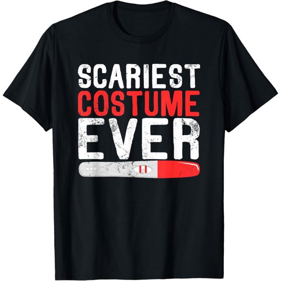 Exquisite and comfortable-Scariest Costume Ever Funny Halloween Pregnancy Test Baby T-Shirt
