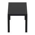 thumbnail image 3 of Luxury Commercial Living 36" Black Patio Solid Rectangular Patio Resin Coffee Table, 3 of 8
