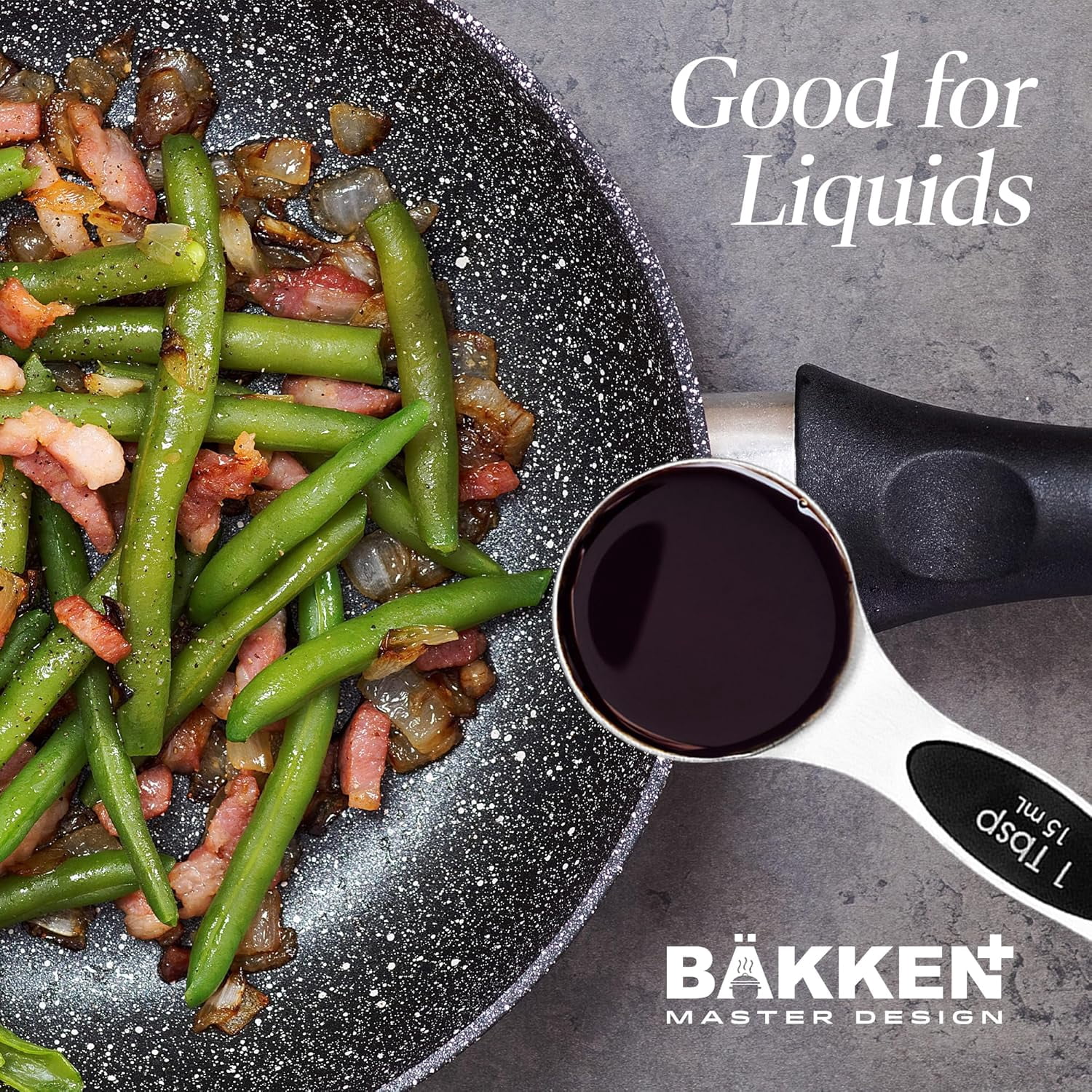 Premium Measuring Spoons Set - Magnetic, Dual-Sided, & Dishwasher Safe - Accurate and Durable for Cooking and Baking - 6 Convenient Sizes - U.S. and Metric Measurements