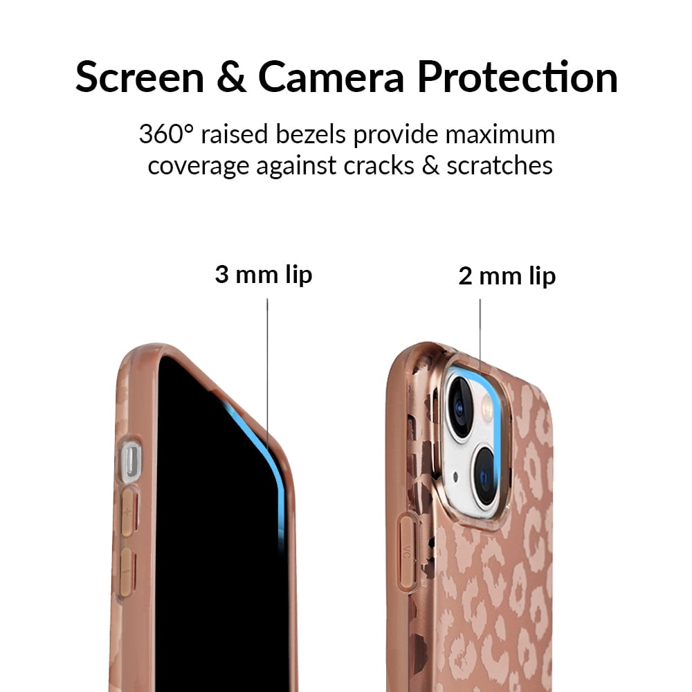 Velvet Caviar for iPhone 13 Mini Case Compatible with MagSafe - Cute Protective Phone Cases for Women - Bronze Chrome Leopard