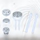 thumbnail image 1 of Botón de inodoro redondo universal, interruptor de descarga de tanque de agua de inodoro, accesorios de botón simple y doble, 1 of 5