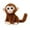 A, variant on BallsFHK Cute Sitting Big-eyed Monkey Doll Simulation Sitting Little Monkey Plush Doll Zoo Gift Children's Toy