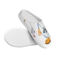 thumbnail image 3 of Goofa Gnome Camping Fishing Print Womens Mens Cotton Lightweight House Slippers , Washable Home Slippers,Indoor Comfy Bedroom Cozy Slippers-46/47, 3 of 7