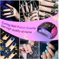 thumbnail image 4 of UV LED Nail Lamp, 256W LED Nail Dryer for Gel Polish with Automatic Sensor/4 Timer Setting, for Fingernail and Toenail Nail, 4 of 8