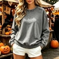 thumbnail image 2 of Hearthz Vintage Oversized Sweatshirt for Women Graphic Raglan Long Sleeve Drop Shoulder Crew Neck Sweatshirts Women Fall Winter Womens Pullover Sweatshirt, 2 of 8
