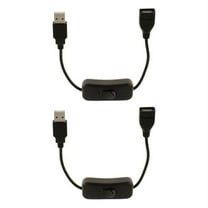 2X USB A Male to Female Extension Cable with Switch On / Off