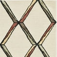 thumbnail image 5 of 2' x 8' Cream or Gold Geometric Diamond Wool Runner Rug, 5 of 10