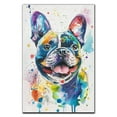 thumbnail image 3 of French Bulldog Canvas Wall Art, Modern Cute Colorful French Bulldog Canvas Dog Art Pictures Wall Decor for Kids Bedroom Decoration Unframed 8x12 inches, 3 of 5