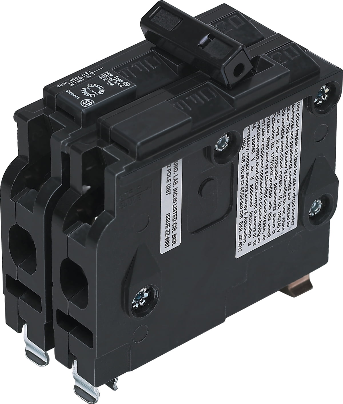 Siemens Parallax Power Components ITEQ3020 30/20a Duplex Circuit Breaker Black for sale online 