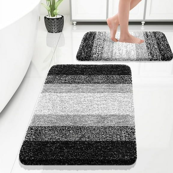 2 x Bath Rug-As Shown