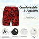 thumbnail image 3 of Fotbe Red Skulls 3 Traje de Baño para Hombre – Shorts de Natación de Secado Rápido con Forro y Bolsillos-Large, 3 of 6