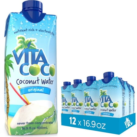 Vita Coco Coconut Water, Pure, 16.9 Fl Oz, 12