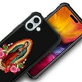 thumbnail image 3 of FKBRCL4U Compatible With iPhone 16 Plus Case, Flower Lady Guadalupe Virgin Mary Pattern For Girl Ultra Protection Shockproof Soft Silicone TPU Non-Slip Back, 3 of 7