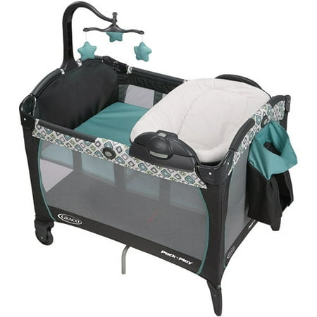 Graco Pack 'n Play Portable Napper & Changer Playard, (Best Portable Playpen Crib)