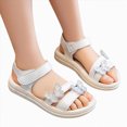 thumbnail image 3 of TOWED22 Toddler Girls Sandals Little Girls Kids Summer Shoes Toddler Sandals White,3.5, 3 of 9