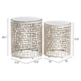 thumbnail image 5 of Mesa Lateral Kessa Muebles Reden Plateado Set de 2 Piezas 44 x 51 x 44 cm, 5 of 5
