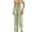 Green-Pants for Women, variant on Women Linen Summer Pants Dandelion Pattern Wide Leg Pants Drawstring High Waist Beach Trousers with Pockets