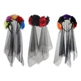 thumbnail image 1 of 3 Pcs Bandeaux Voile de Rose pour Halloween, 1 of 9