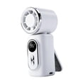 thumbnail image 1 of Ventilador portátil con clip, rotación ajustable, recargable, tamaño bolsillo, 5 velocidades, ideal para mujeres, hombres, conciertos, oficina y Blanco, 1 of 8