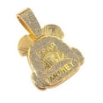 thumbnail image 4 of Men Women Hip Hop Letter Money Bag Pendant Pendant Necklace with 15mm Crystal Cuban Chain HipHop Iced Out Bling Necklaces Fashion Charm Jewelry, 4 of 5