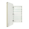 thumbnail image 5 of TEHOME Garnes Recessed or Surface Mount Framed Medicine Cabinet with Adjustable Shelves 20'' x 40'' - Brushed Gold, 5 of 9