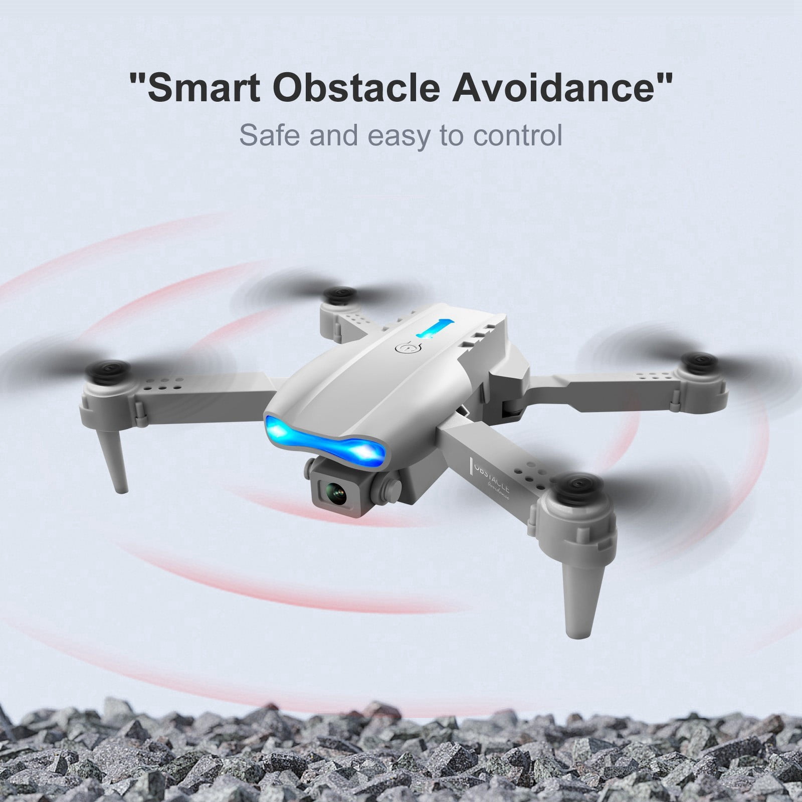 Drone with 4k Pixel High-Definition Dual Camera, Three-Sided Obstacle Avoidance, 120掳Ultra Wide Angle Lens, Control Toys Gifts for Boys And Girls