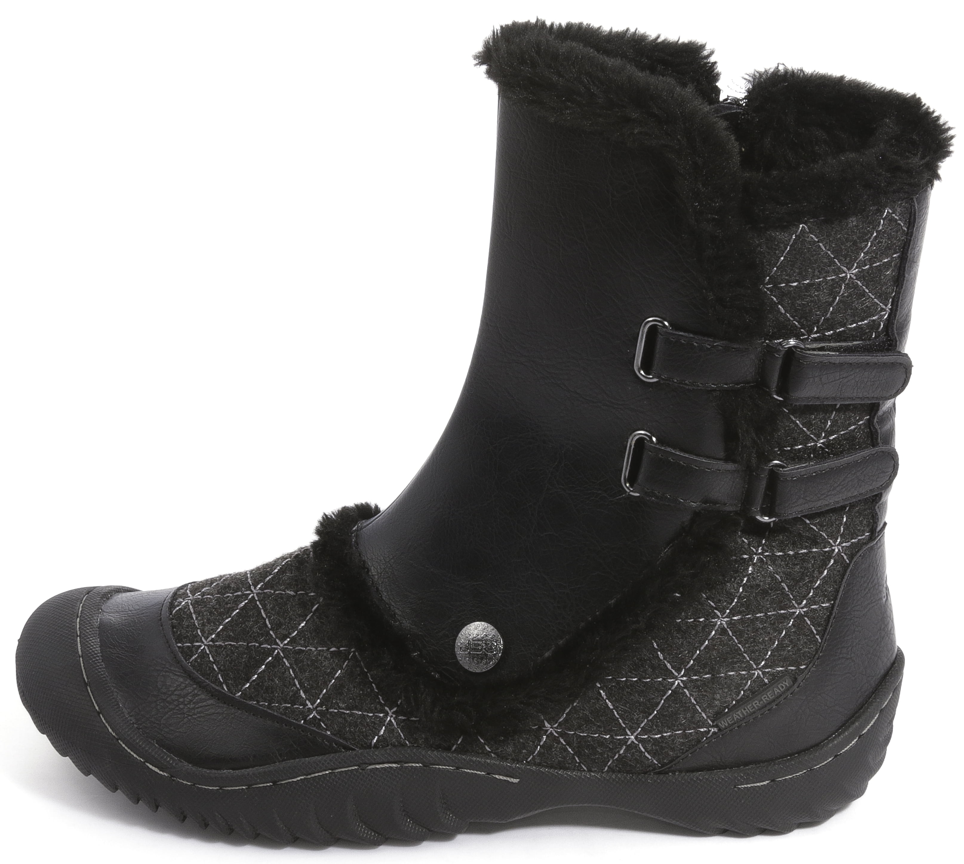 JBU Womens ICEBURG Round Toe Ankle Cold Weather Boots