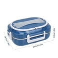 thumbnail image 3 of Wzzjkit Three Compartments Leakage Proof Heating Electrical Lunch Box Plug in Heat Preservation Two in One Lunch Box, 3 of 6