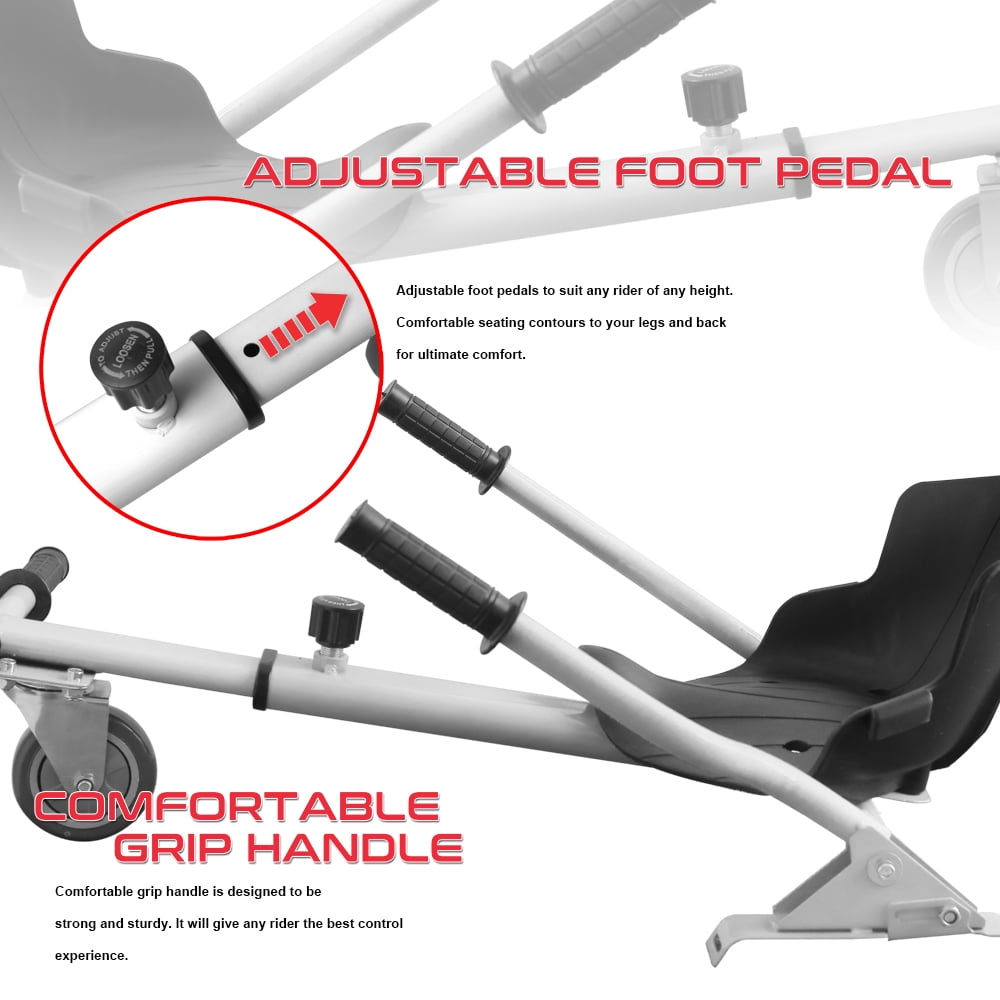 Hoverboard Seat Attachment Accessory Go Kart Hoverkart Hovercart for Hoverboard self-stabilizing Scooter Adjustable