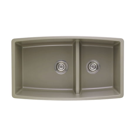 Blanco PERFORMA Medium 1-3/4 with Low Divide SILGRANIT Sink Truffle