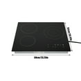 thumbnail image 2 of Electric Ceramic Cooktop, 24inch 3 Burners Electric Cooktop with Time Adjustable Function 9 Heating Levels Electric Stove Top, 2 of 24