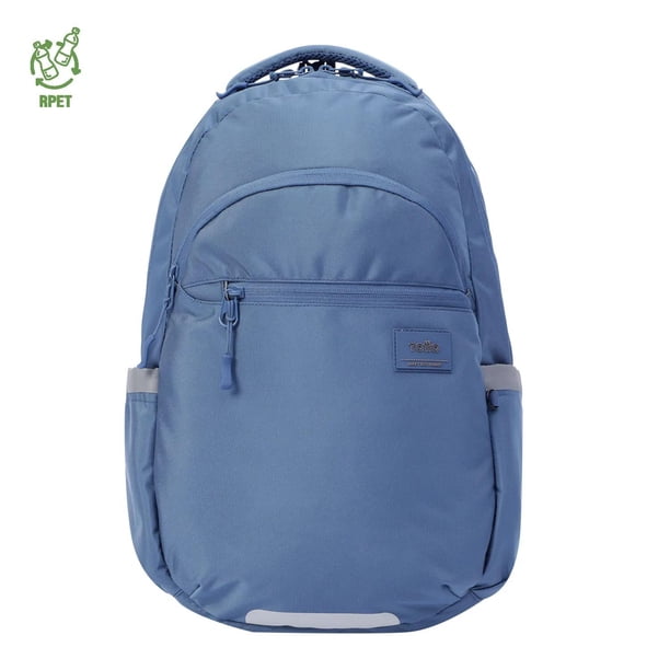 TOTTO Mochila Ergonómica Grande Porta Laptop 15.4 Repelente a Líquidos | Escuela - Oficina - Viaje | azul G