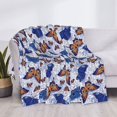thumbnail image 3 of Uemuo Butterflies1 Printed Throw Blanket for Couch, Fluffy Fuzzy Blankets for Bed, Sofa, Cozy Flannel Faux Fur Blanket-40"x30", 3 of 6