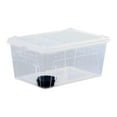thumbnail image 2 of Reptile Feeding Box Breeding Cage Terrarium Clear ABS Construction Suitable for Snakes Frogs Geckos, 2 of 9