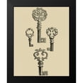 thumbnail image 2 of Vision Studio 20x24 Black Modern Framed Museum Art Print Titled - Antique Keys IV, 2 of 5