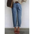 thumbnail image 2 of Vaqueros Astylish Ashleigh Blue de cintura alta para mamá, capri, mujer 10, 2 of 7