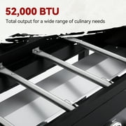 Royal Gourmet GB4001C 4-Burner 52000-BTU Propane Gas Grill Griddle, 36L, With Cover