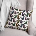 thumbnail image 3 of Creative Products Skeleton Cat Pattern 20 x 20 Spun Poly Pillow, 3 of 3