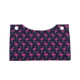 thumbnail image 4 of Lsque Cute Flamingo Printed Long Tissue Box Cover Holder, Facial Paper Organizer Dispenser,Triangle with Bottom Belt, PVC Leather Decorative Organizer, 4 of 9