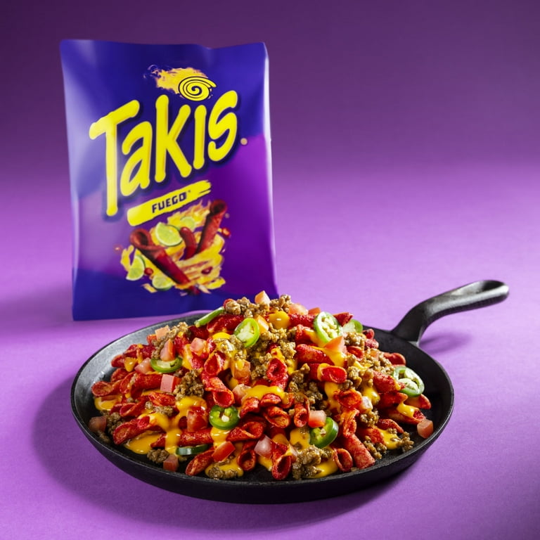 Takis Fuego 3.27 oz Snack Size Bag, Hot Chili Pepper & Lime Rolled