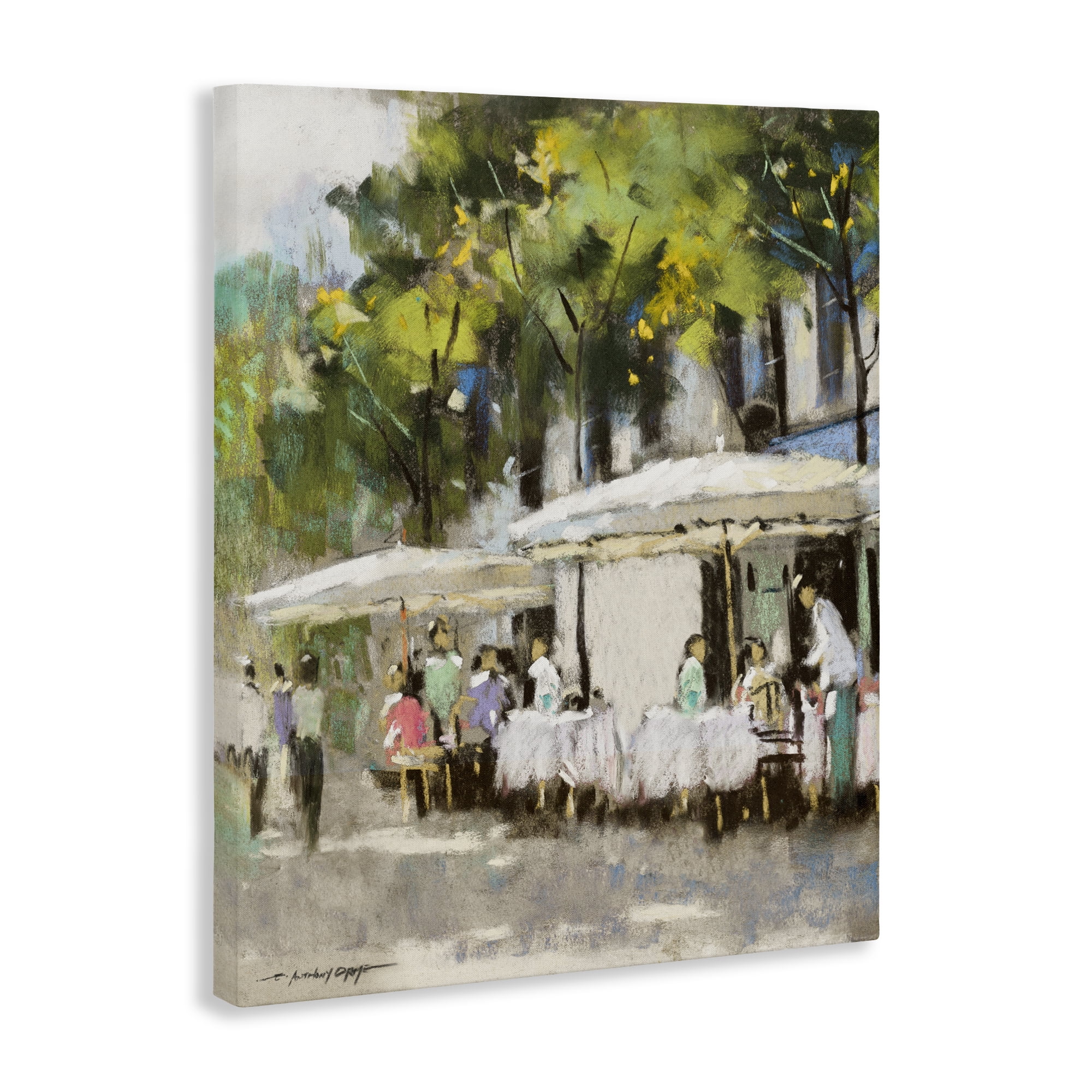 Stupell Industries Sunny Street Cafe Dining Canvas Wall Art, design by Anthony Orme