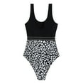 thumbnail image 2 of Aayomet Bathing Suits for Women Color Leopard Print Strap Off Shoulder Backless Jumpsuit Swimsuit (B, XL), 2 of 4