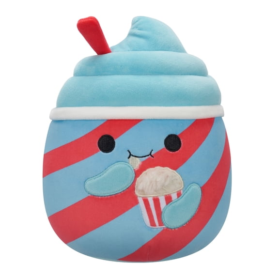 Squishmallows Official 7.5 inch Tucker the Slushie Eating Popcorn - Child's Ultra Soft Stuffed Plush Toy