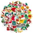 thumbnail image 1 of Paquete de pegatinas navideñas, anime, vinilo impermeable, 50 unidades, 1 of 2