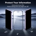 thumbnail image 3 of Protector de pantalla de privacidad ESR para iPhone 14 Pro (paquete de 3), 3 of 7